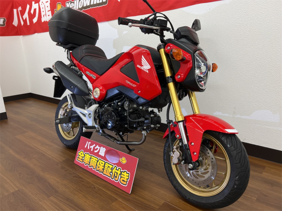 ホンダ Grom グロム 14年モデル Kitaco製マフラー装備 リアショック装備 の詳細 中古 新車バイクの販売 バイク館sox