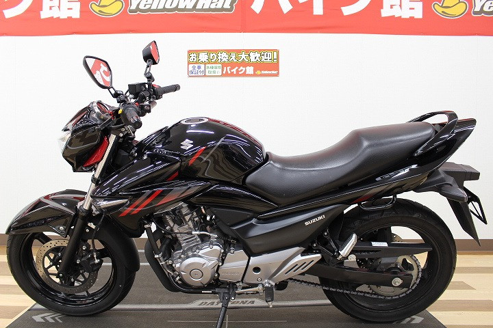 スズキ GSR250 【2015年モデル】ETC ヨシムラマフラー 社外レバー、ミラー LEDヘッドライト等の詳細 | 中古・新車バイクの販売・買取【 バイク館SOX】