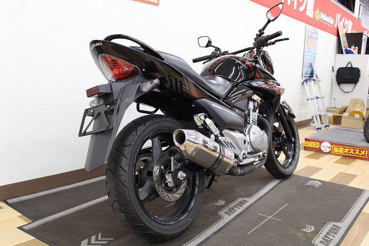 スズキ GSR250 【2015年モデル】ETC ヨシムラマフラー 社外レバー、ミラー LEDヘッドライト等の詳細 | 中古・新車バイクの販売・買取【 バイク館SOX】