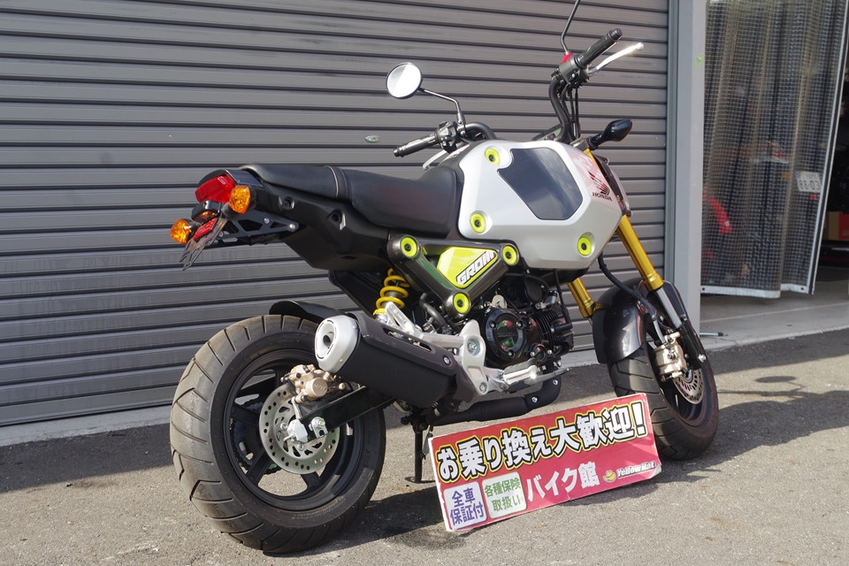 ホンダ GROM（グロム） 高年式・低走行(495km)・フルノーマル・人気の5速MTモデル！！！の詳細 |  中古・新車バイクの販売・買取【バイク館SOX】